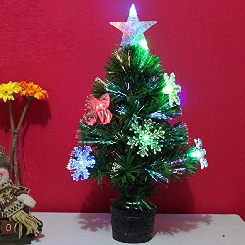GAOYU The Christmas Tree Fiber Luminous Desktops 45Cm Small Christmas Tree Ornaments Mall Hotel Counter Christmas Decorations