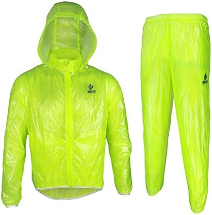 PG Outdoor Sports Waterproof Windproof Pack Rain Pant Cycling Bike Bicycle Running, Green, M