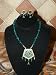 Indian Jewelry Set- Gold Plated Beaded Thewa Necklace Set Ethnic Design Set 3pc