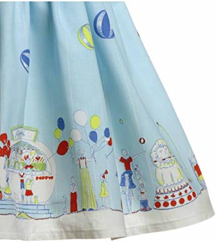 Poppy England Girls Circus Party Dress. 1-3 Years.blue (2-3 years)