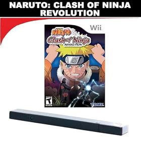 Naruto: Clash of Ninja Revolution (Nintendo Wii) + Wii Wireless Sensor Bar