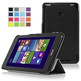 IVSO オリジナル ASUS VivoTab Note 8 M80TA 専用スマートケース 超薄型 最軽量 スタンド機能付 (ブラック)