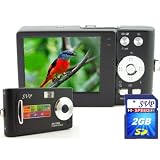 SVPDC-12DX-Black12MPMaxThinnestDIGITALCAMERAVIDEOw/SOUND!(SVP2GBHighSpeedSDMemoryCardIncluded)