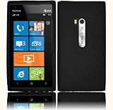 Black Silicone Jelly Skin Case Cover for Nokia Lumia 900