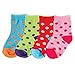 Luvable Friends Basic Crew Socks, 4 Pack, Pink, 12-24 months