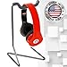 String Swing Headphone Stand - Headset Holder for Mpow Beats Bose JVC and Sony - Hangs any sized Over Ear Headphones - Universal Mount for any Desk - Black CC59