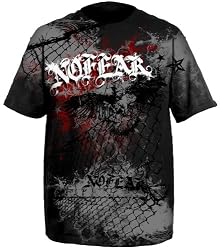 No Fear MMA Men's AGAINST THE WALL T-Shirt- Black