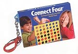 Connect Four Real Mini Game Box, Board, and Pieces Keychain by Basic Fun