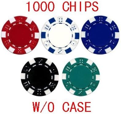 Bluff King 1000 Poker Chips Dice Suite Poker Chips (Carrying Case Not Included).