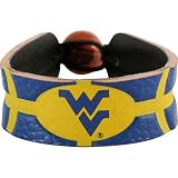 West Virginia Mountaineers Team Color Basketball Bracelet