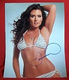 *SEXY* Danica Patrick *In a Bikini* Autographed 11x14 Photo, Proof Photo of Danica Signing for Us.