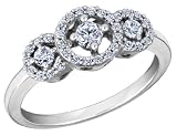 51gdp1mdaaL. SL160  Three Stone Diamond Ring 1/2 Carat  in 14K White Gold