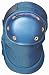 Hard Plastic Cap Knee Pad - Blue - One Size