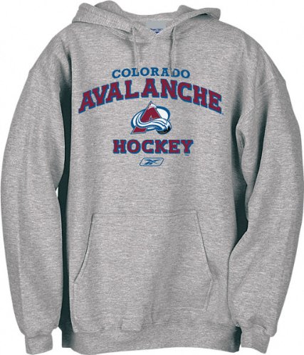 Buy Colorado Avalanche Stacked Logo Hooded Fleece Sweatshirt