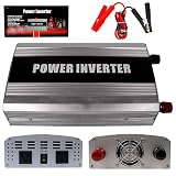 1000 Watt DC Power Inverter to AC - two ground outlets
