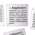 Untersetzer aus Glas FRECHE SPRÜCHE - 6er Set