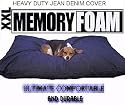 XXL EXTRA LARGE 58"X40" Orthopedic HEAVY DUTY Memory Foam Dog Pet Bed Pillow with 2 layer of covers