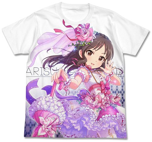 アイドルマスター シンデレラガールズ 夢見る妖精 橘ありす フルグラフィックTシャツ ホワイト Lサイズ