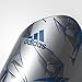 adidas Performance Messi Adult 10 Lesto Shin Guard, Shock Blue/Silver Metallic, Medium