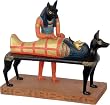 Mummification Anubis with Coffin Statue
