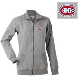 Antigua Montreal Canadiens Women's Revolution Full Zip Fleece Jacket - MONTREAL CANADIENS HEATHR Large