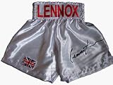 Lennox Lewis Autographed Custom Boxing Trunks