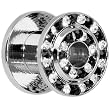 2 Gauge Black Clear Double Gem Screw Fit Tunnel