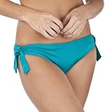 Mossimo® Black: Women's Mock Side Tie Swim Bottom - Teal