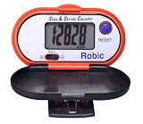 Robic M-307 Step and Stride Counter Pedometer (Red)