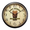 Pint Works Irish Pub Wall Clock