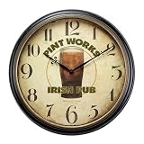 Pint Works Irish Pub Wall Clock