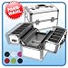 aluminum multi-case, beauty case box with floors choose your color size 36x22x25 cm