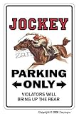 JOCKEY ~Sign~ parking horse racing derby rider gift