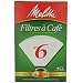 Melitta Cone Coffee Filters, White, No. 6, 40-Count Filters (Pack of 12)