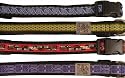 Adjustable 1" Silverfoot Dog Collar - Bird Red / 14" - 21"