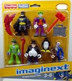 Fisher Price - DC Super Friends - Imaginext - 5 Figure Set - Includes Joker, Riddler, Two-Face, Penguin & BatmanIMAGE