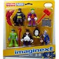 Fisher Price - DC Super Friends - Imaginext - 5 Figure Set - Includes Joker, Riddler, Two-Face, Penguin & Batman