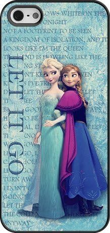 Disney Frozen iPhone 5 Case Cover - Disney Frozen iPhone 5s Hard Plastic Case Cover - Black