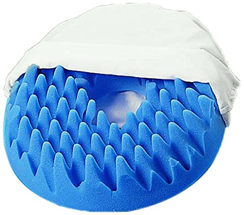 Hermell Products Convoluted Comfort Ring/Cushion with Navy Polycotton Cover