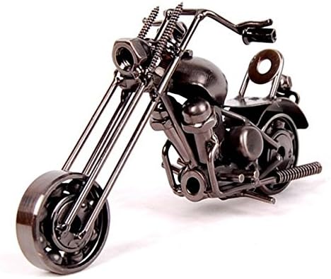 UFDMKT Retro Motorcycle Model Easy Rider Harley Shaped Electrolytic Plating Finish Made of Metal Material (