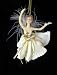 Ivory Ballerina Dancer w/ Pink Bow Belt Ballet Christmas Figure Ornament 5"