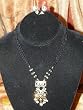 Lakh Kundan Black Necklace Jewelry Set Belly Dance/Dangling Earrings(Brand New) Free Shipping