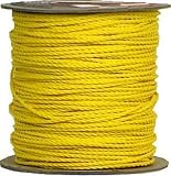 WELLINGTON 73454 ACE 3 STRAND TWISTED POLY-PRO ROPE 1/4x1200'