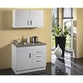 Pharao24 Minik�che 100 cm K�chenzeile weiss