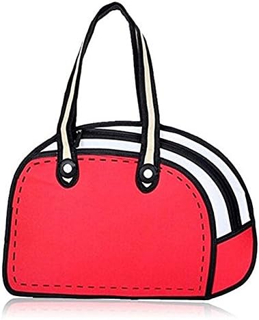 3D Drawing Paper Messenger Bag Shoulder Strap School Bags for Teens Girls