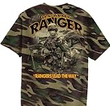 Rangers / SOA - US ARMY RANGER T-shirt - Woodland Camo