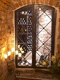 Wine Cellar with Bottles Behind Iron Bars, Stockholm, Sweden Places Photographic Poster Print by Per Karlsson, 12x16
