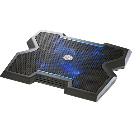 Cooler Master Co., Ltd - Cooler Master Notepal X3 - Gaming Laptop Cooling Pad With 200Mm Blue Led Fan - 1 Fan(S) - 850 Rpm - Metal, Plastic, Rubber - Usb Hub - 2.8" X 15.7" X 12.2" - Black "Product Category: Accessories/Cooling Stands"