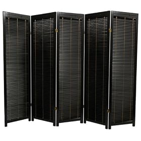 Traditional Design - 68 Shutter Style Folding Privacy Screen Room Divider w  Blinds - 5... by ORIENTAL FURNITURE