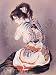 Tattoo Japanese Lady Wall Scroll Q6